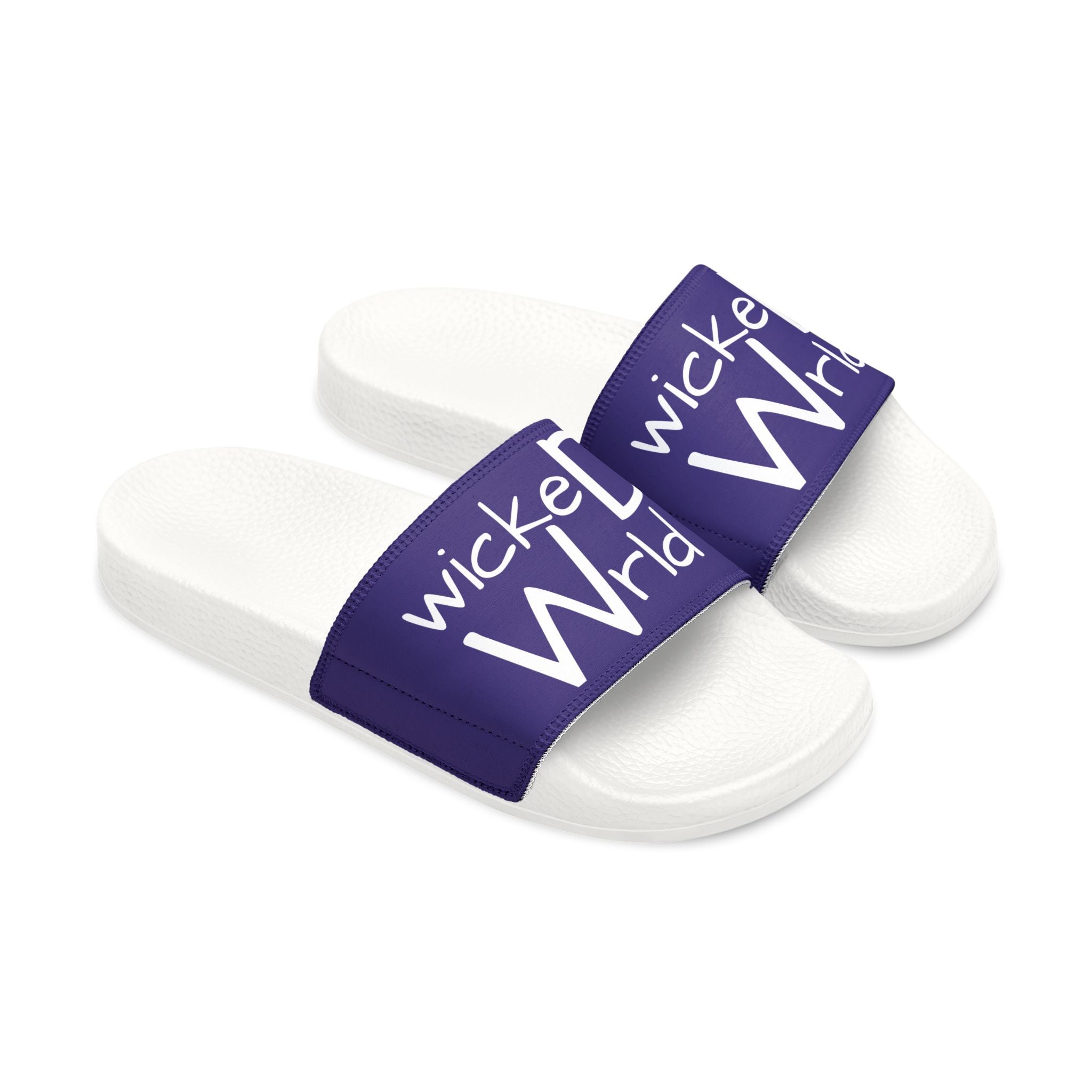 Wicked Wrld Slide Sandals — Women's Removable‑Strap Pool Slides