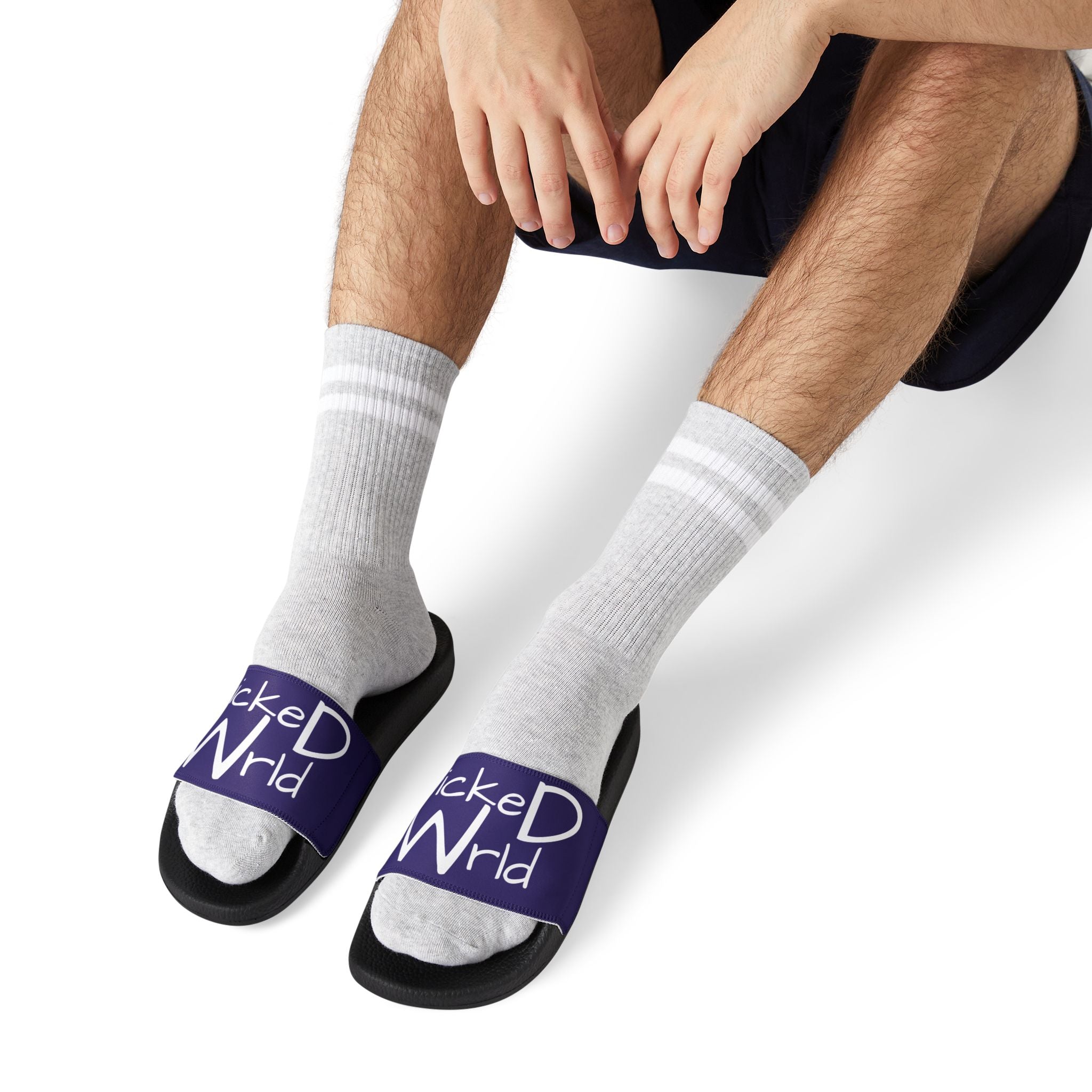 wickeD Wrld Removable-Strap Casual Pool & Beach Slides