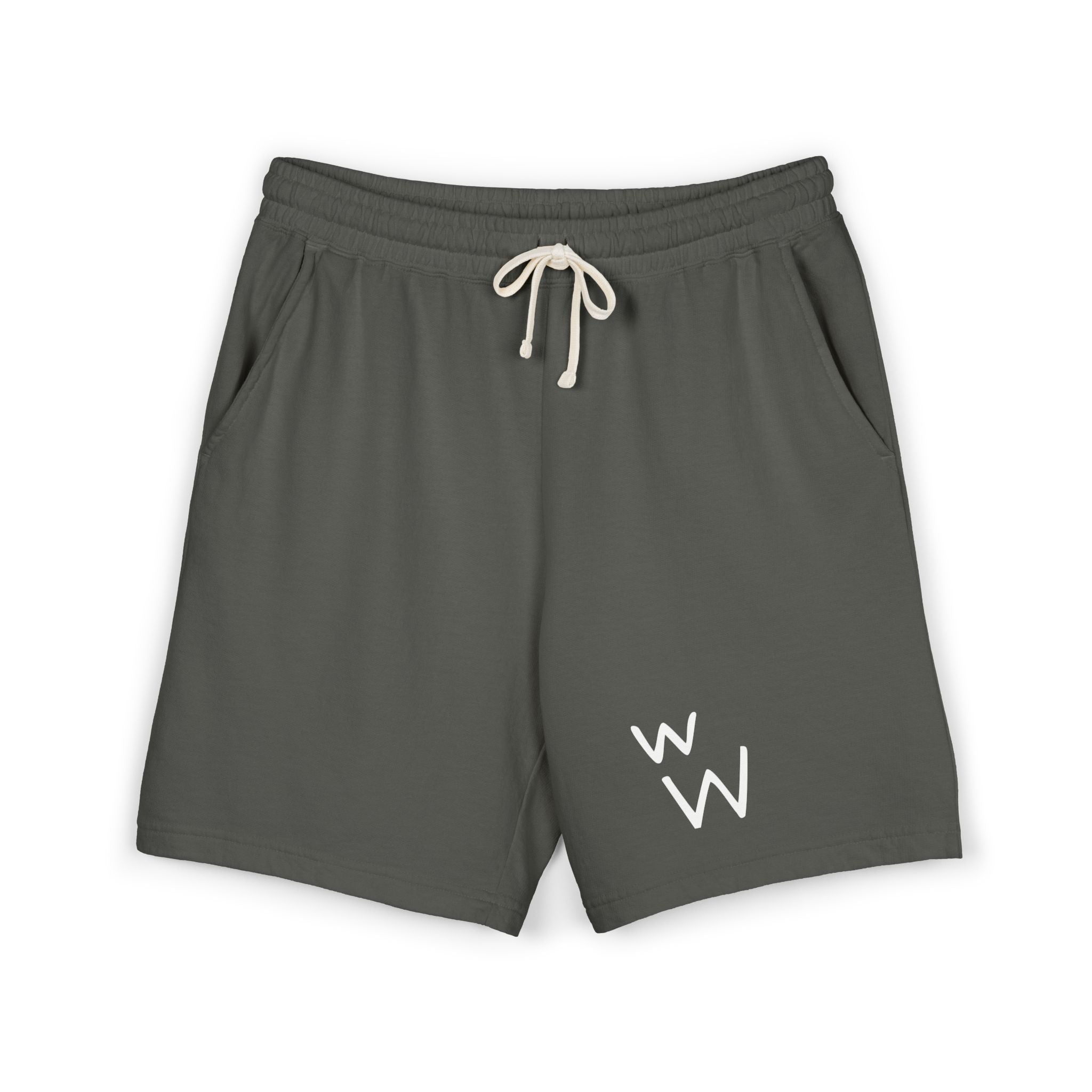w W Lightweight Garment-Dyed Fleece Sweat Shorts