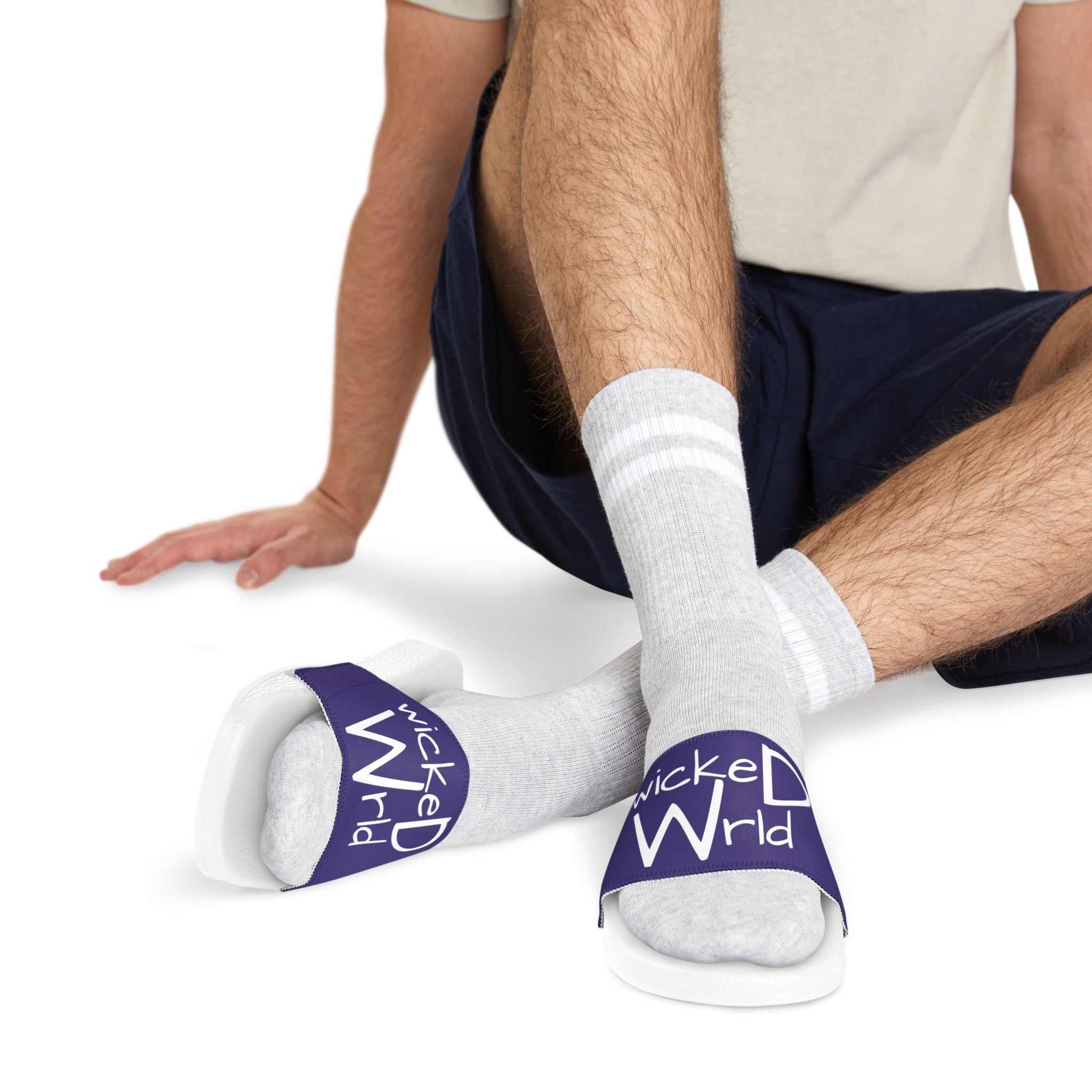wickeD Wrld Removable-Strap Casual Pool & Beach Slides