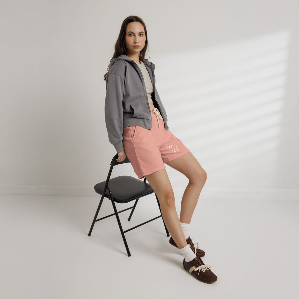 w W Lightweight Garment-Dyed Fleece Sweat Shorts