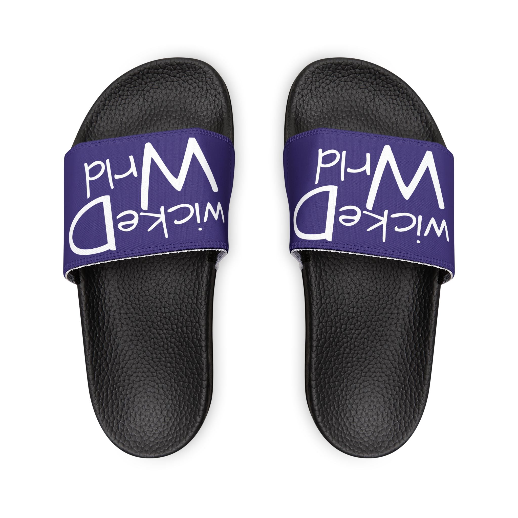 Wicked Wrld Slide Sandals — Women's Removable‑Strap Pool Slides