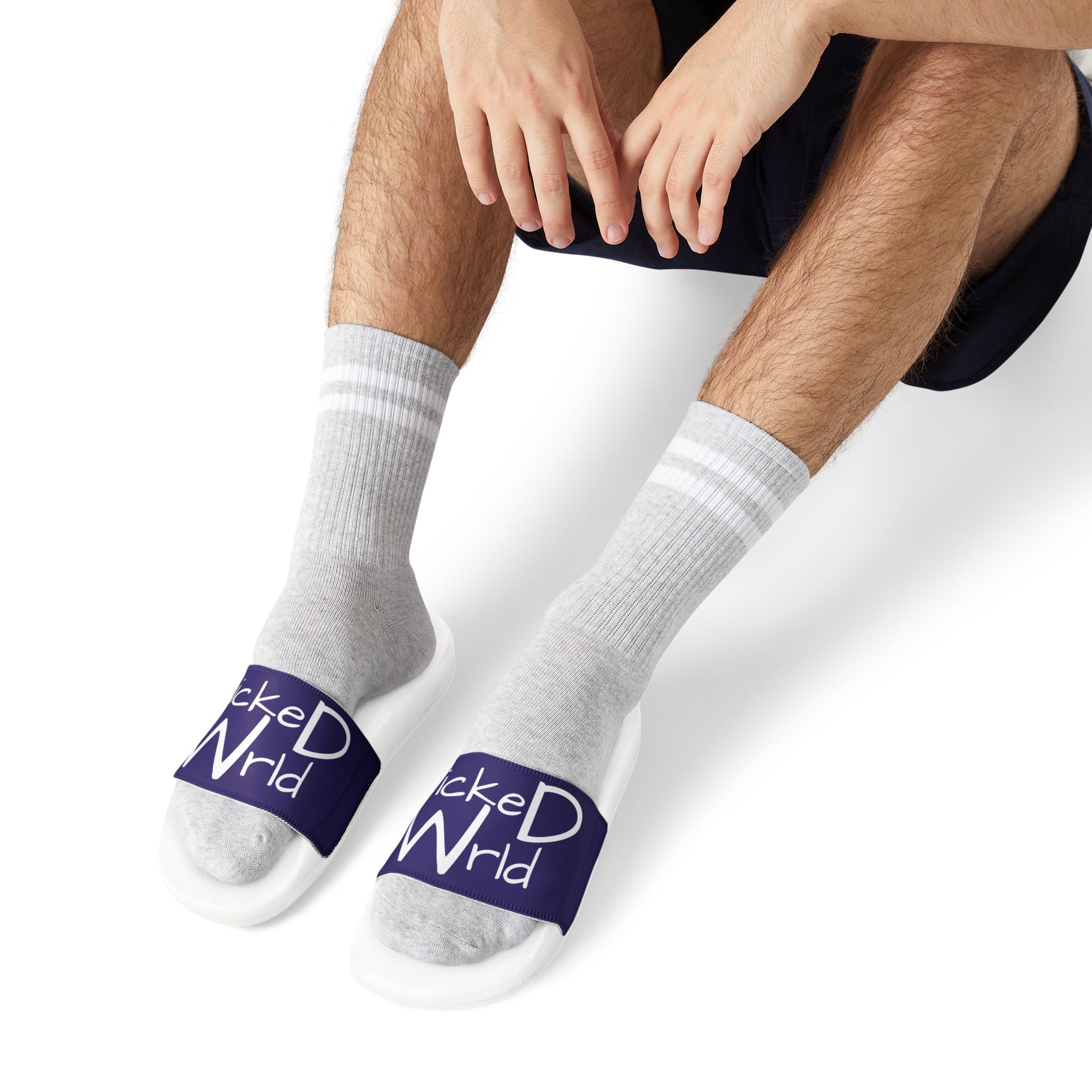 wickeD Wrld Removable-Strap Casual Pool & Beach Slides