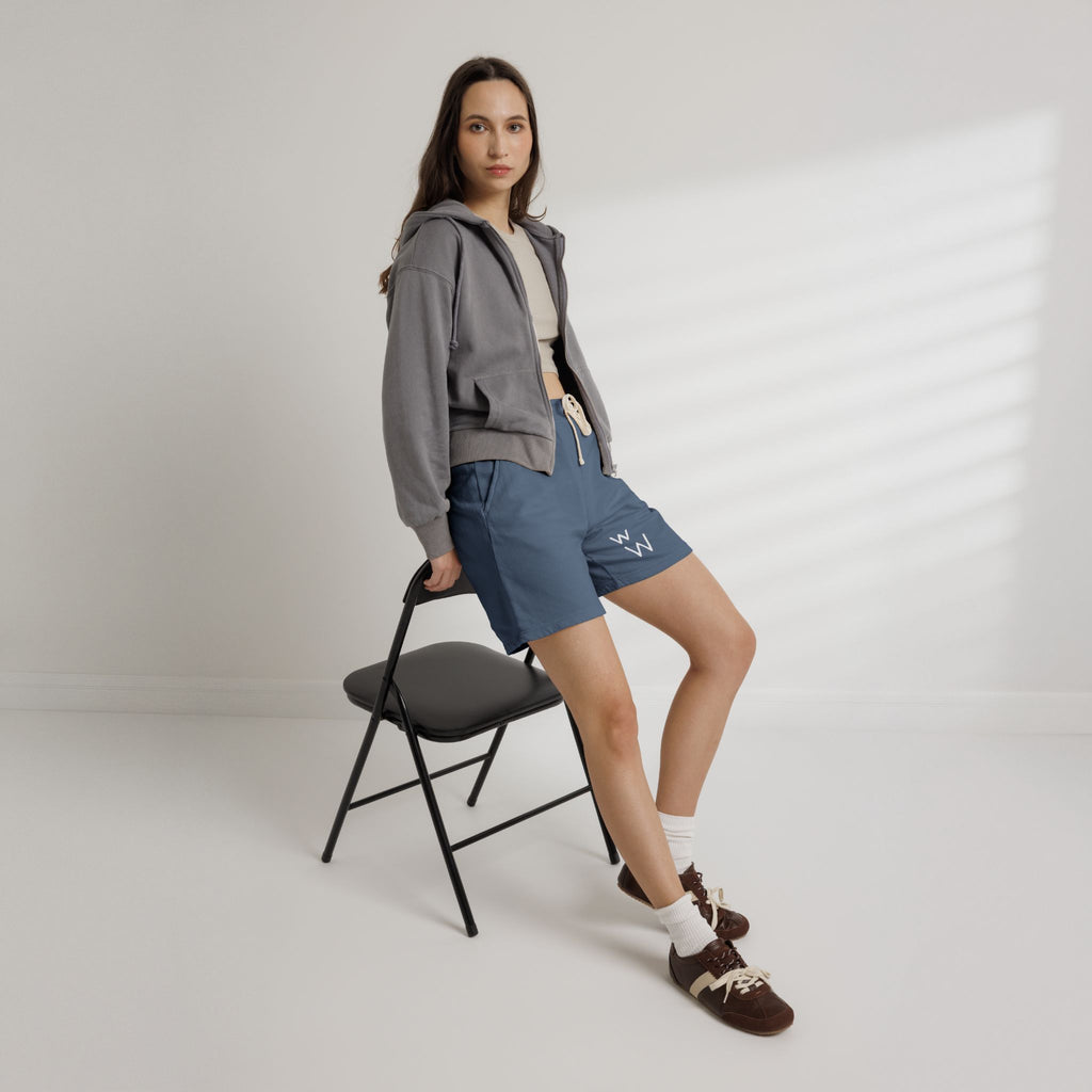 w W Lightweight Garment-Dyed Fleece Sweat Shorts