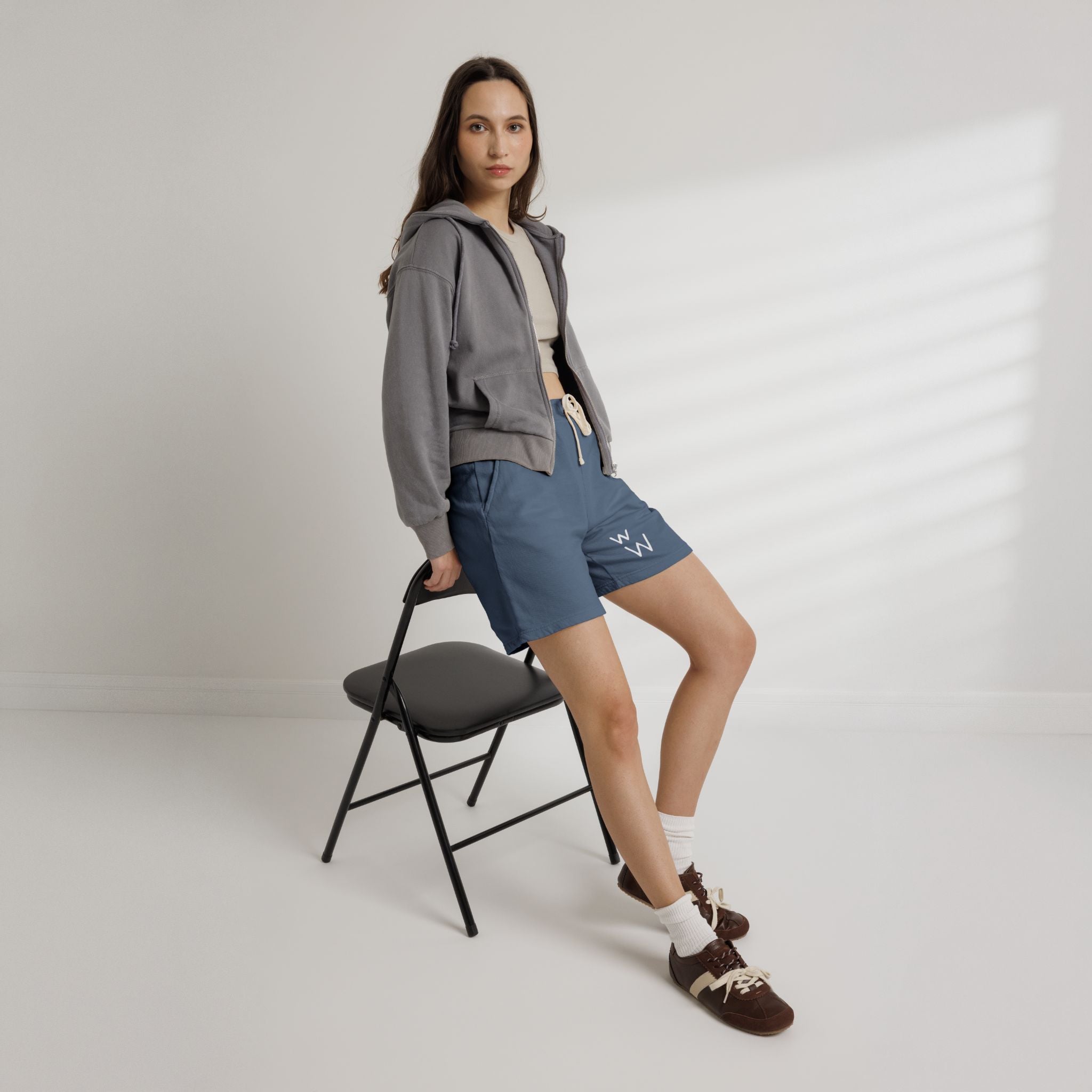 w W Lightweight Garment-Dyed Fleece Sweat Shorts