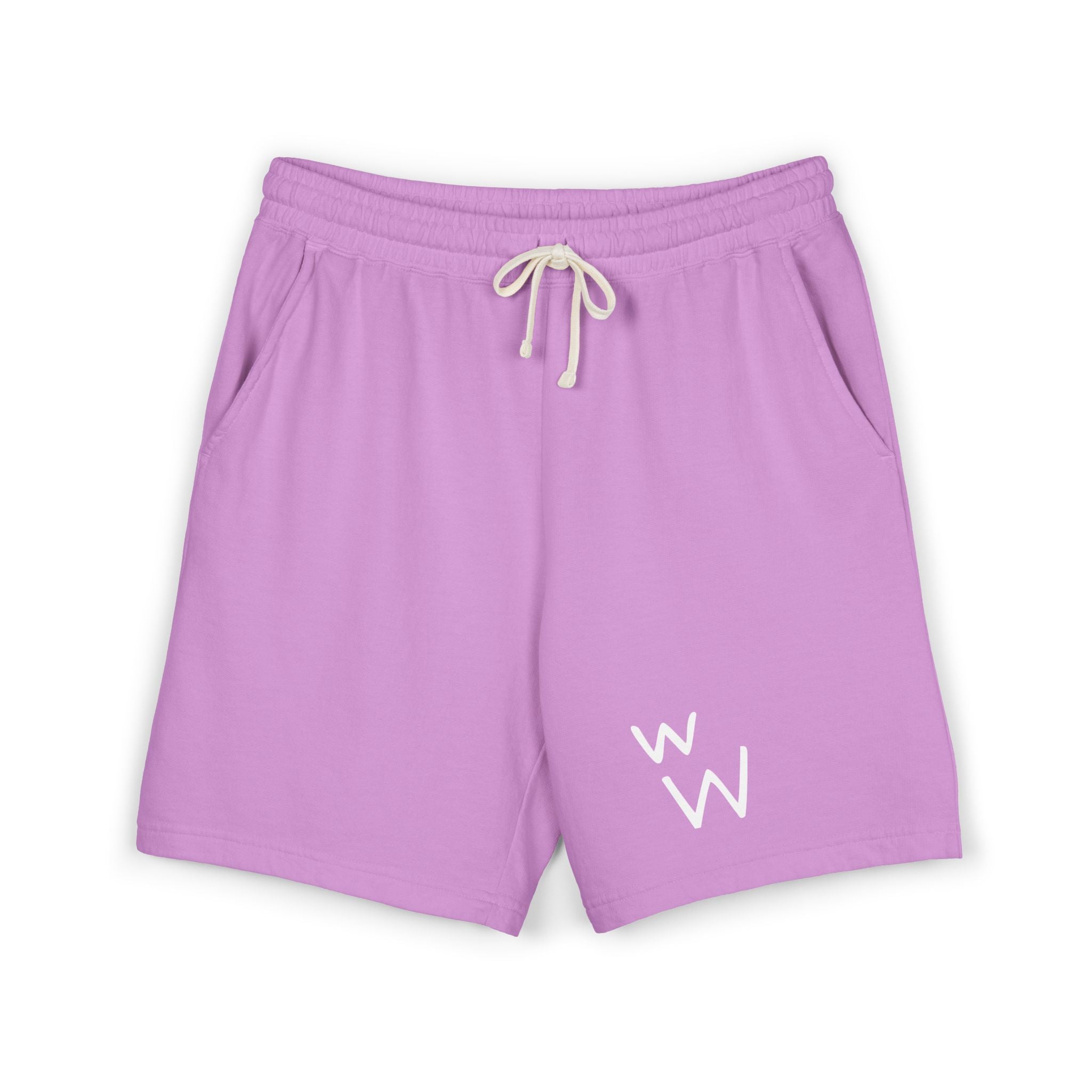 w W Lightweight Garment-Dyed Fleece Sweat Shorts
