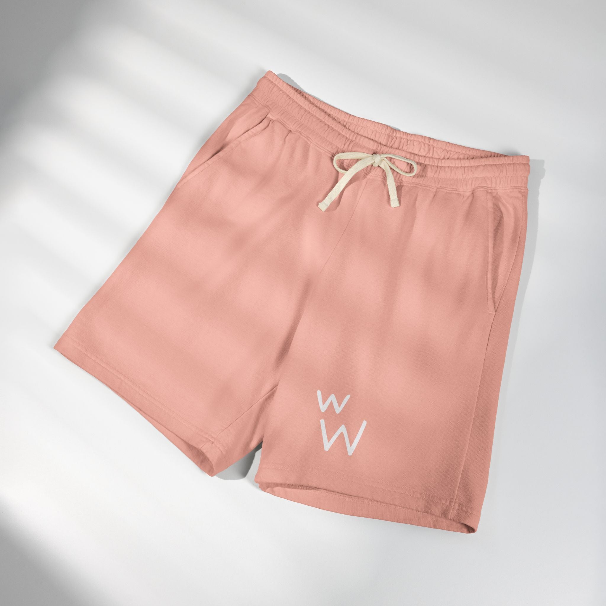 w W Lightweight Garment-Dyed Fleece Sweat Shorts