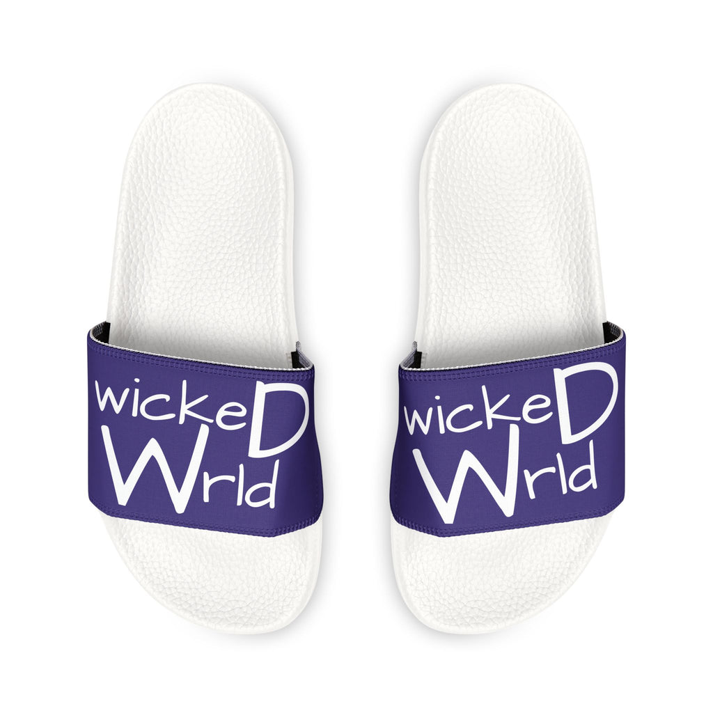 Wicked Wrld Slide Sandals — Women's Removable‑Strap Pool Slides