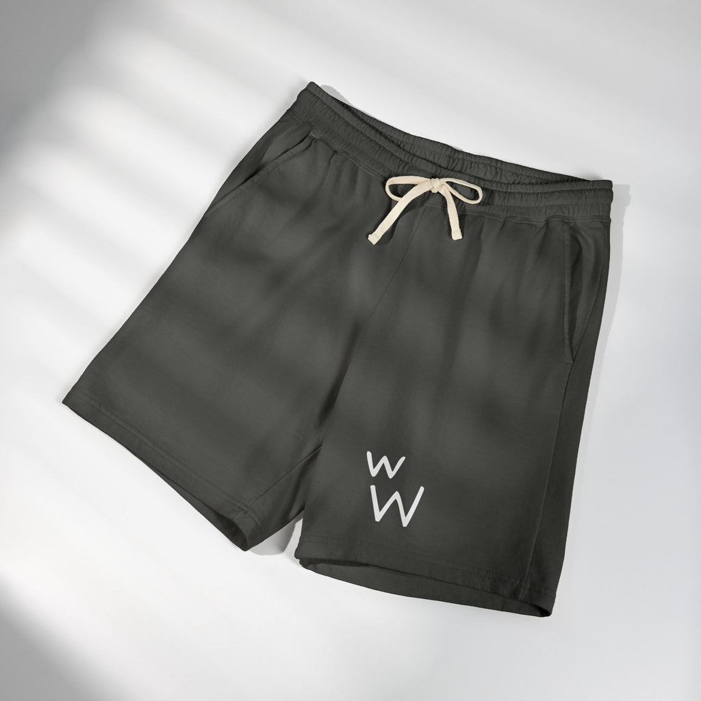 w W Lightweight Garment-Dyed Fleece Sweat Shorts