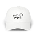 wickeD Wrld embroidered Classic Dad Cap | white baseball hat