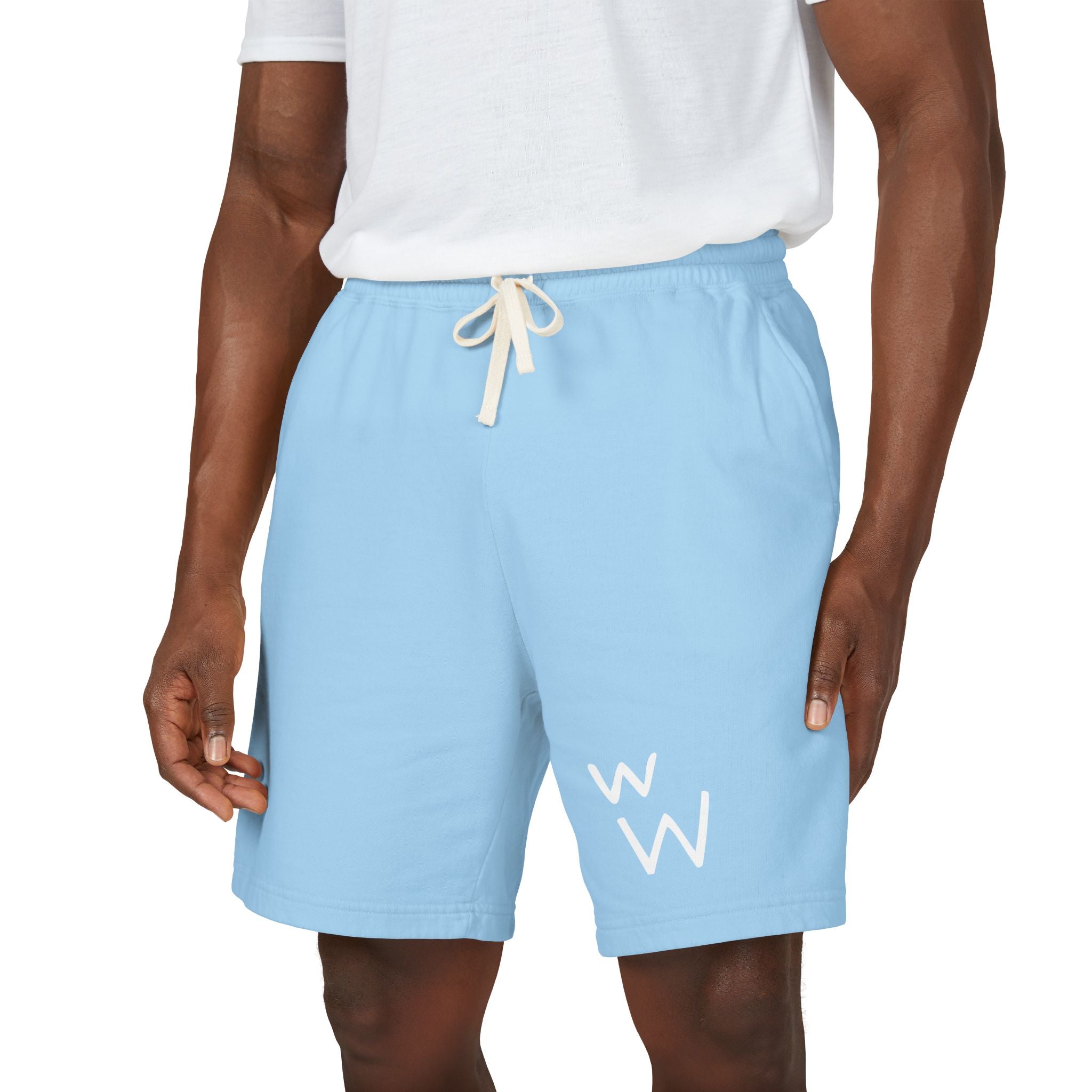 w W Lightweight Garment-Dyed Fleece Sweat Shorts