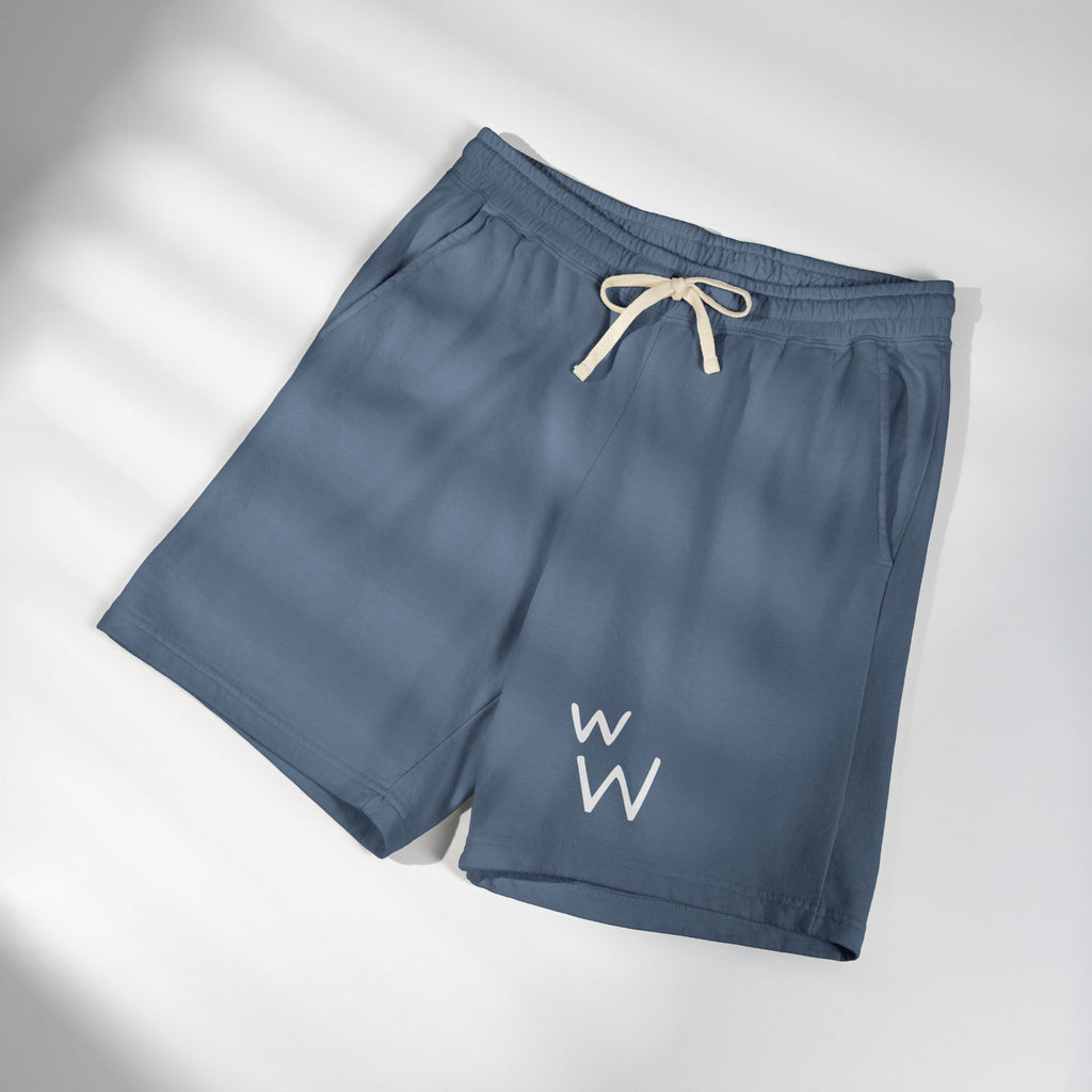 w W Lightweight Garment-Dyed Fleece Sweat Shorts
