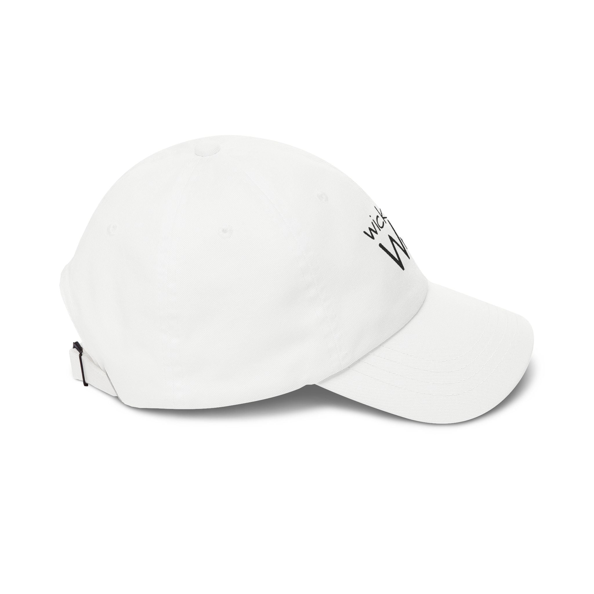 wickeD Wrld embroidered Classic Dad Cap | white baseball hat