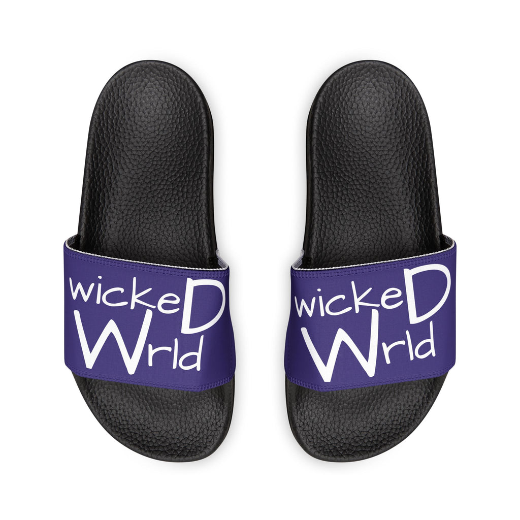 Wicked Wrld Slide Sandals — Women's Removable‑Strap Pool Slides