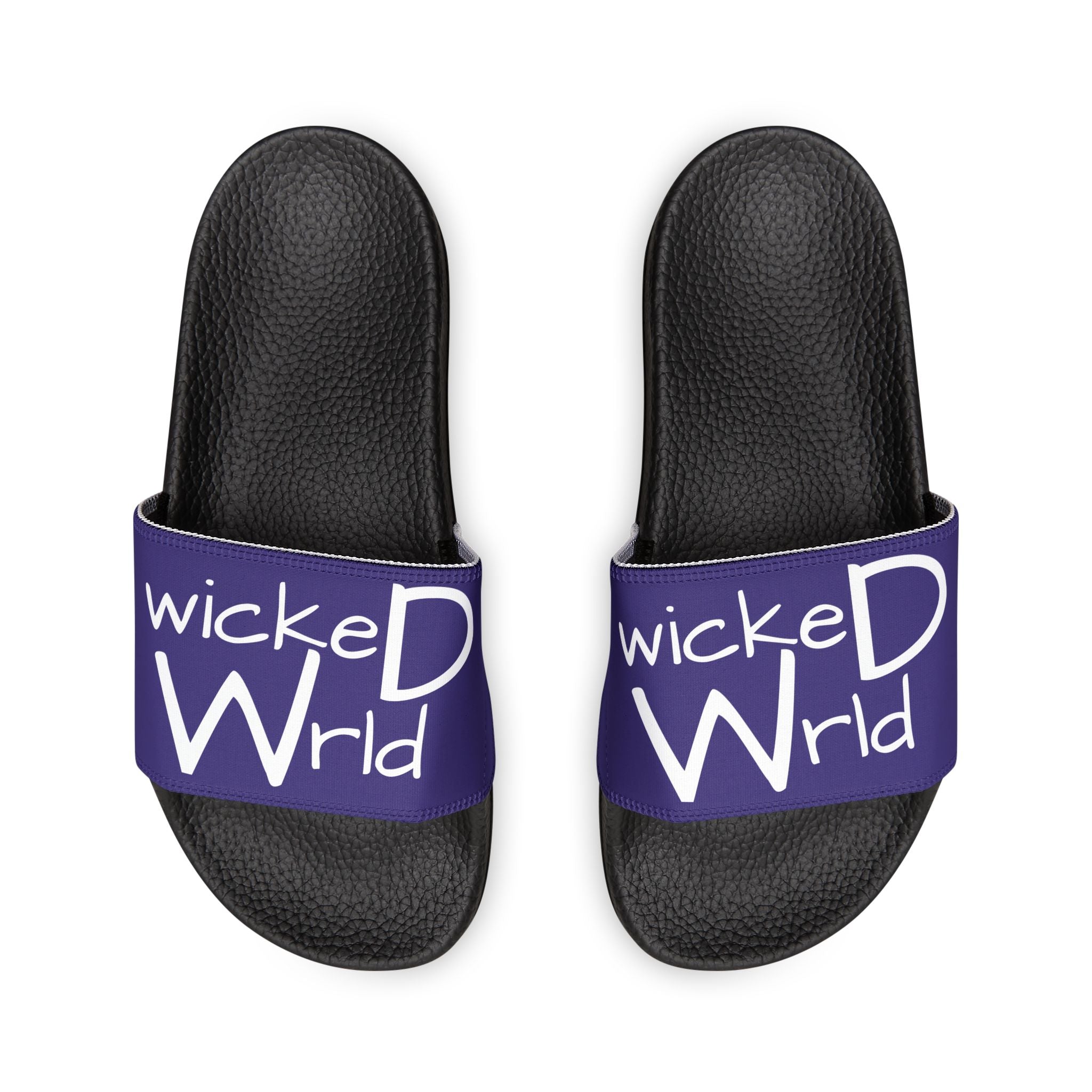 Wicked Wrld Slide Sandals — Women's Removable‑Strap Pool Slides