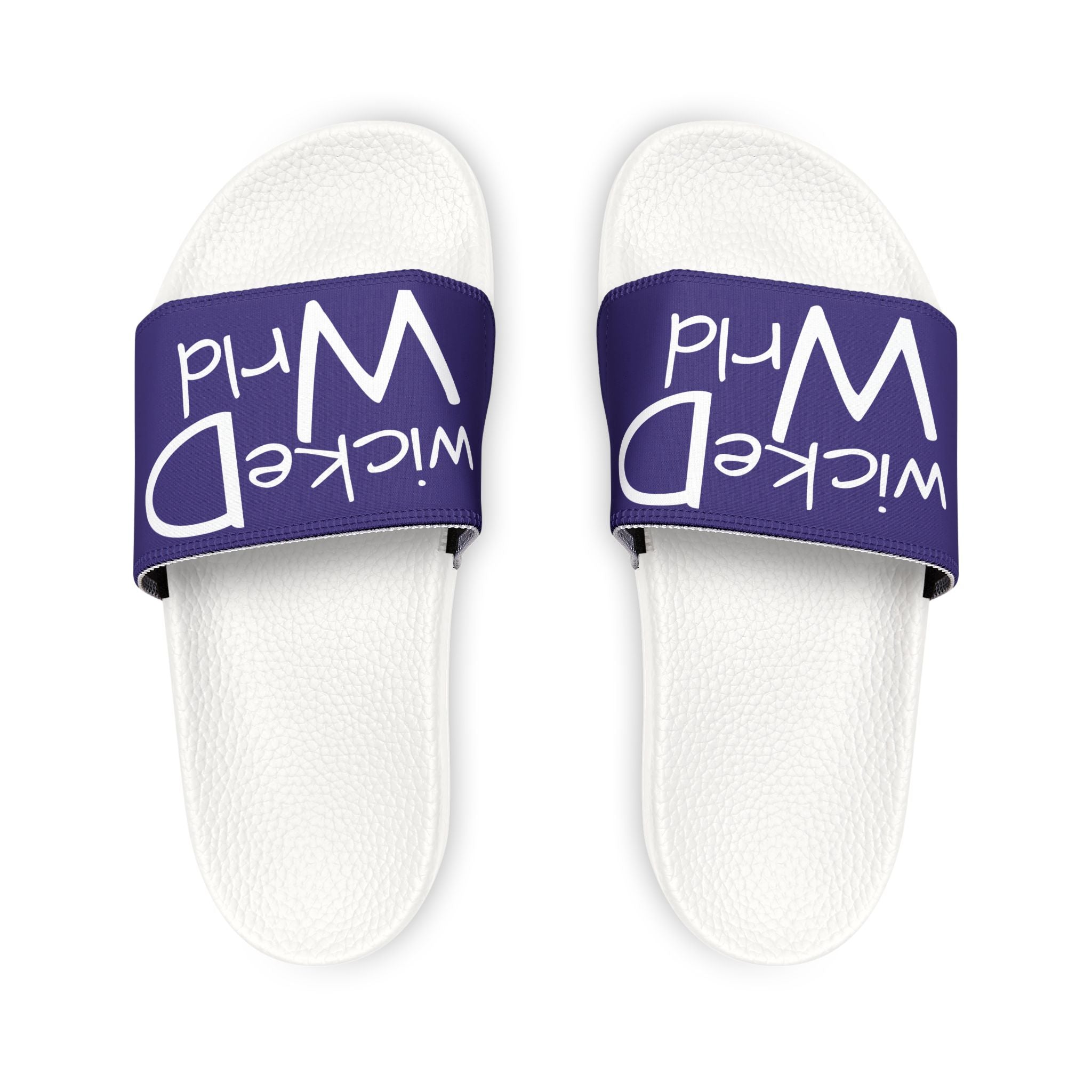 Wicked Wrld Slide Sandals — Women's Removable‑Strap Pool Slides